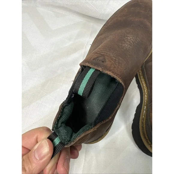 Georgia Giant Romeo Men's Shoes 8.5M Brown Slip-On Oil Resistant GR262 Leather - Picture 7 of 14